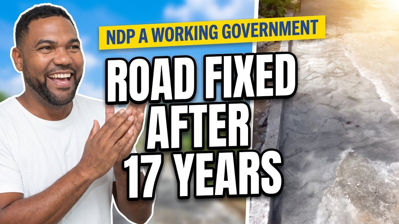 Дорогу отремонтировали спустя 17 лет &mdash; NDP работает на благо народа 😁🙏👍