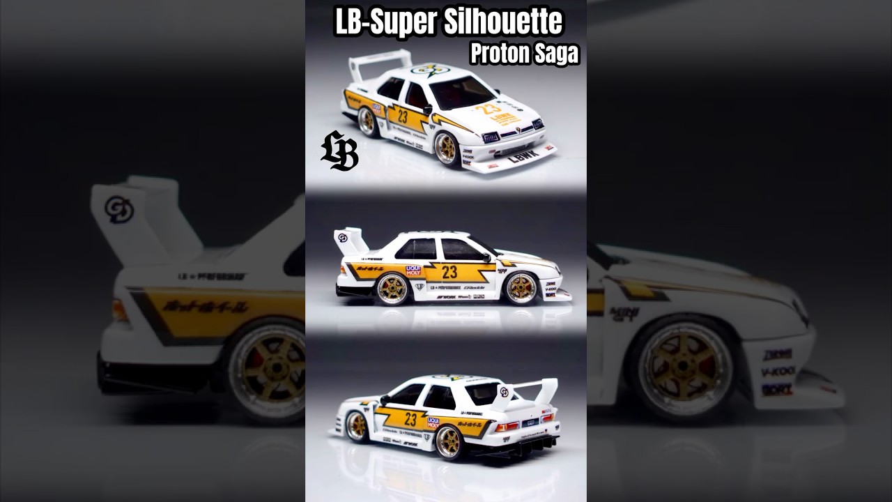 Custom Hotwheels LB-Super Silhouette Proton Saga. #164scale #hotwheels #custom #diecast #libertywalk