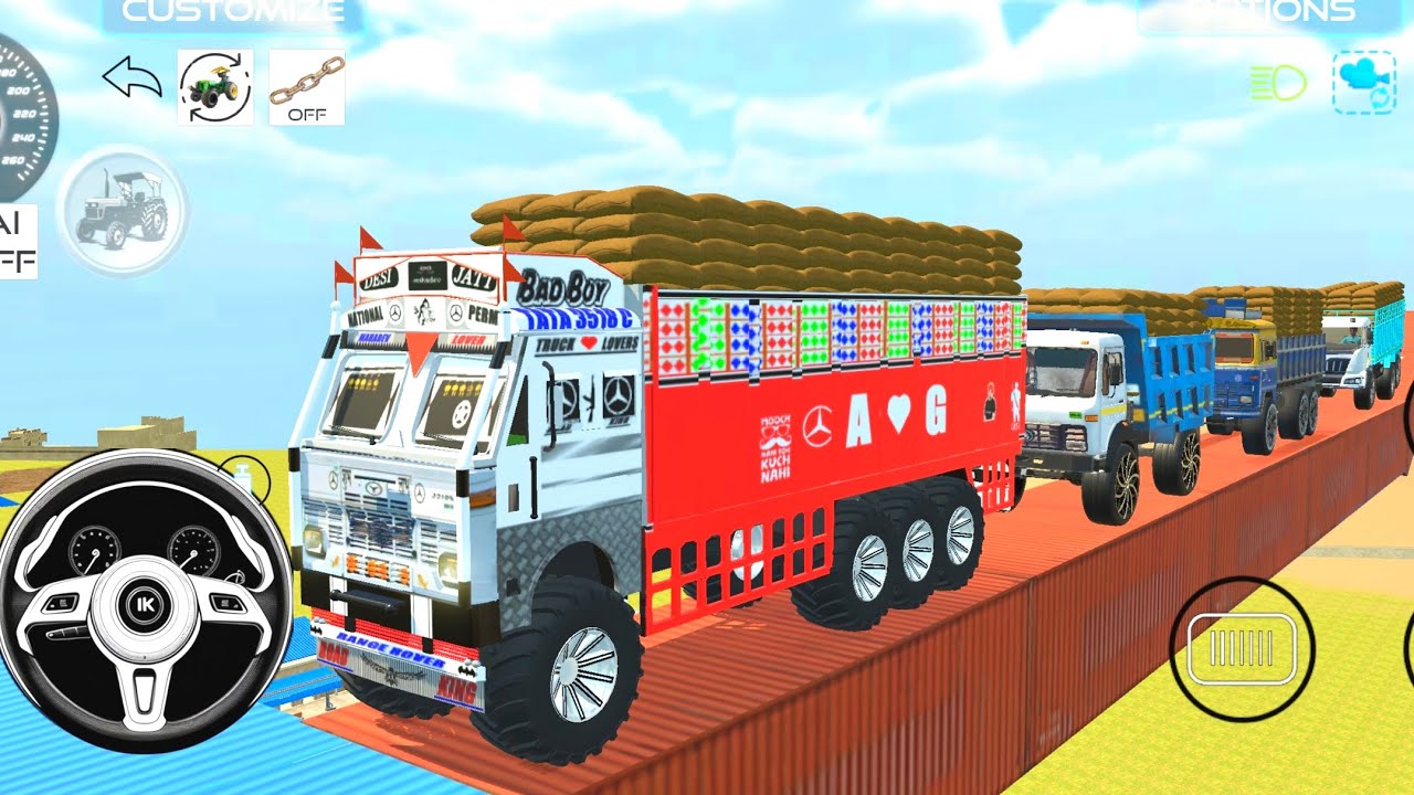 DRIVE JCB AND 🔥UNLOADING STONE FROM DUMPER TRUCK IN GAME 
