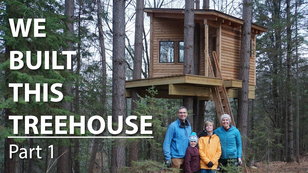 DIY Family Treehouse Build: Part 1 | 30 work days in 18 minutes