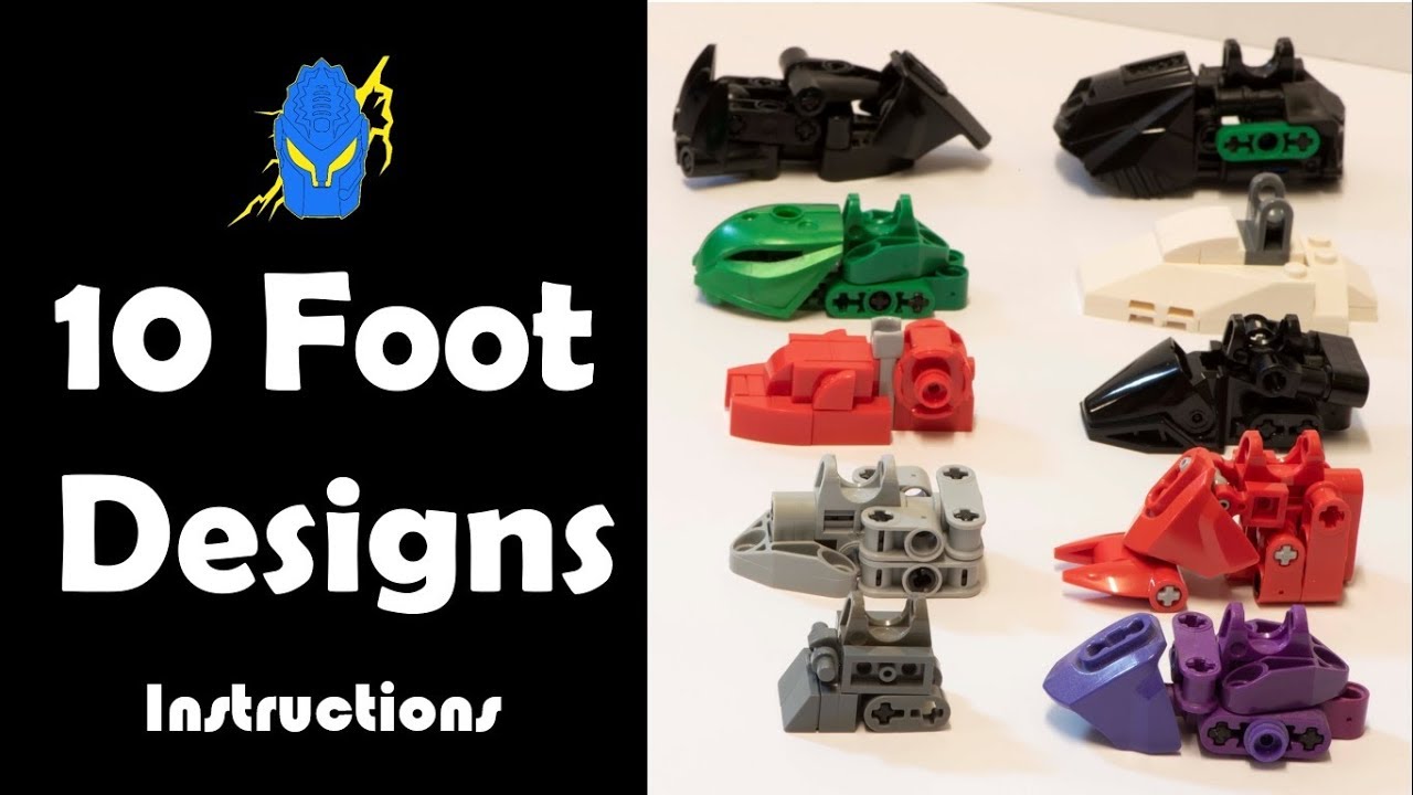How To: 10 Bionicle Foot Designs (Instructions)