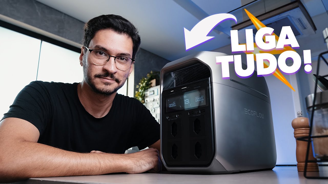 CONCESSIONÁRIA CORTOU MINHA ENERGIA! E essa BATERIA me SALVOU! | Ecoflow DELTA 3 PLUS