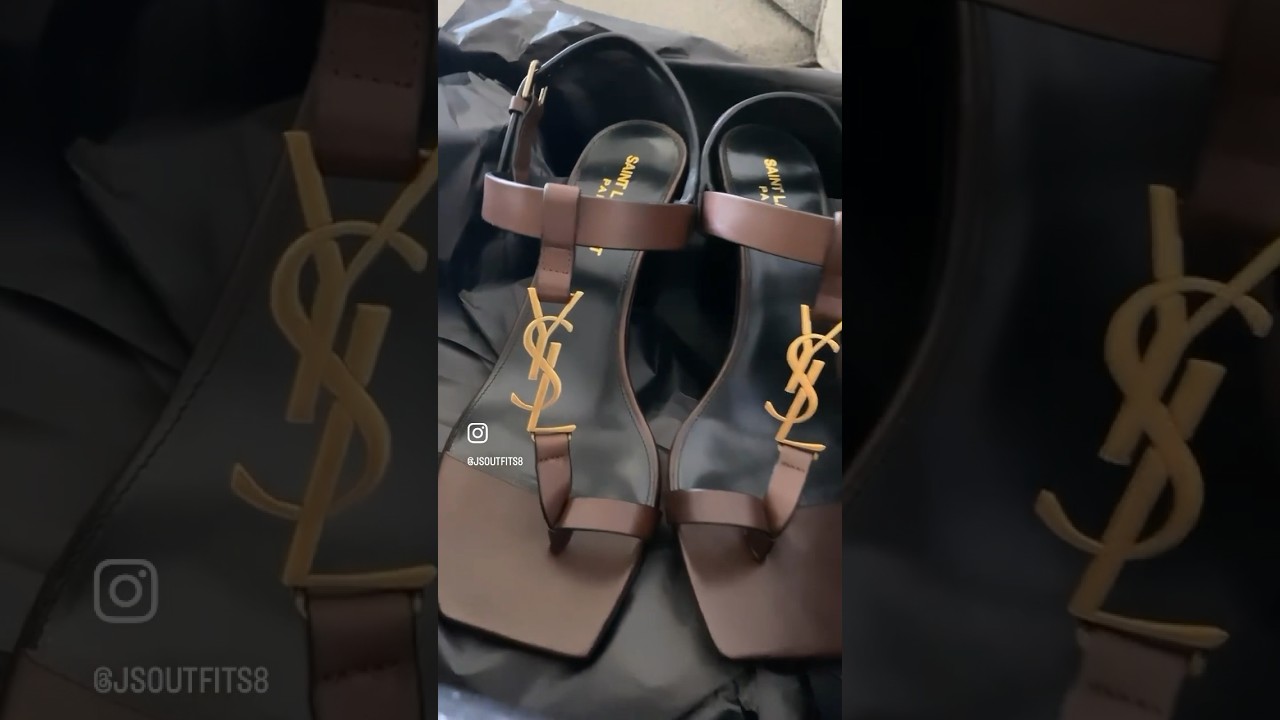 The most comfortable YSL sandals I own. #shoes #highlight #ysl #girlythings #fashion #youtubeshorts