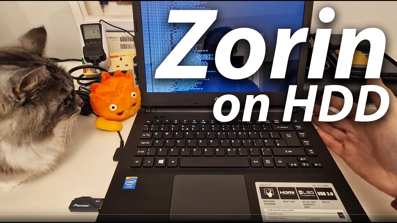 Zorin Linux saves an Intel Celeron N2840 laptop - Acer Aspire E14, 2GB Teardown and upgrade #chill