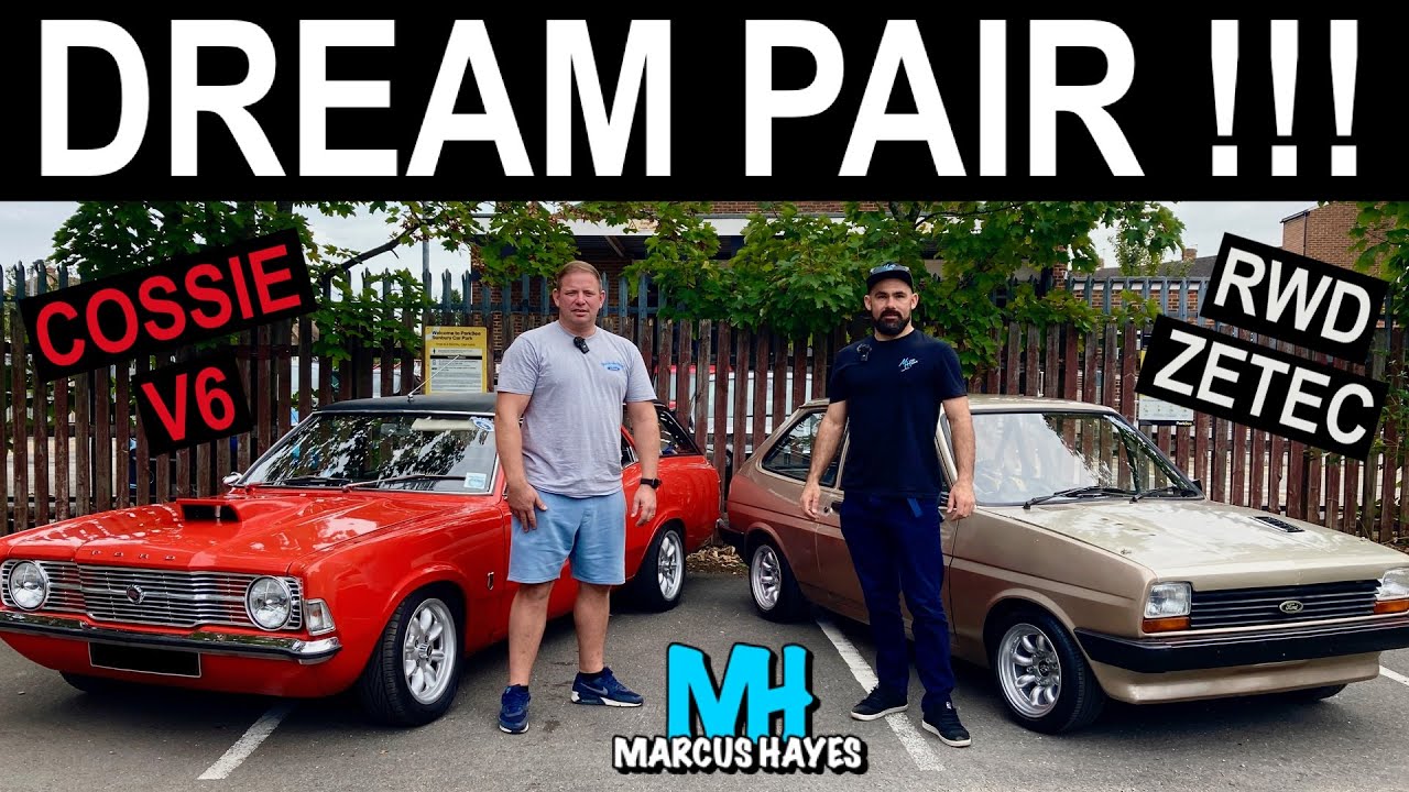 COSWORTH V6 Cortina Estate и RWD ZETEC Mk1 Fiesta Мэтта разрывают улицы!! 😜