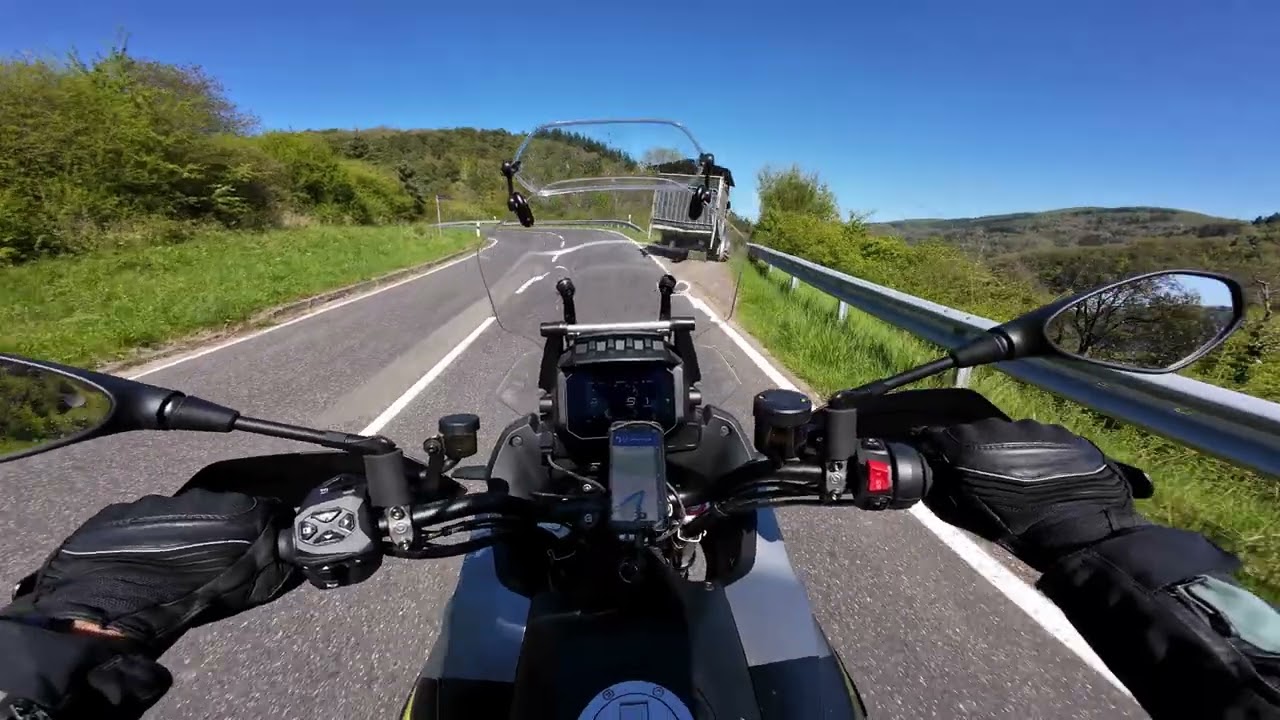 Moto Guzzi Stelvio – Erste Ausfahrt in der Eifel ☀️ | Nürburgring-Kurven & purer Sound | DJI Action