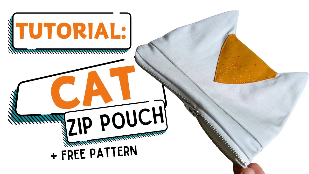 Tutorial: Cat Zipper Pencil Pouch