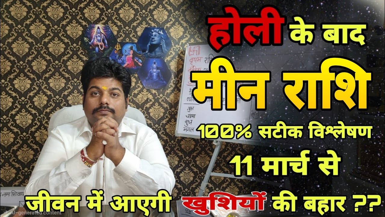मीन राशि होली के बाद से ही होगी नई शुरुआत जानिए क्या है खास? Meen Rashi 2026 #pisces horoscope 2026