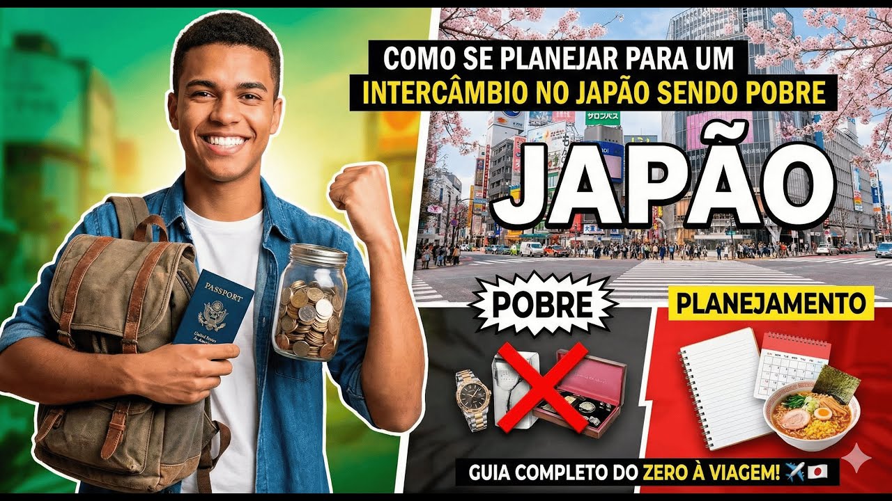 COMO SE PLANEJAR PARA O JAPAO SENDO POBRE EM 2026