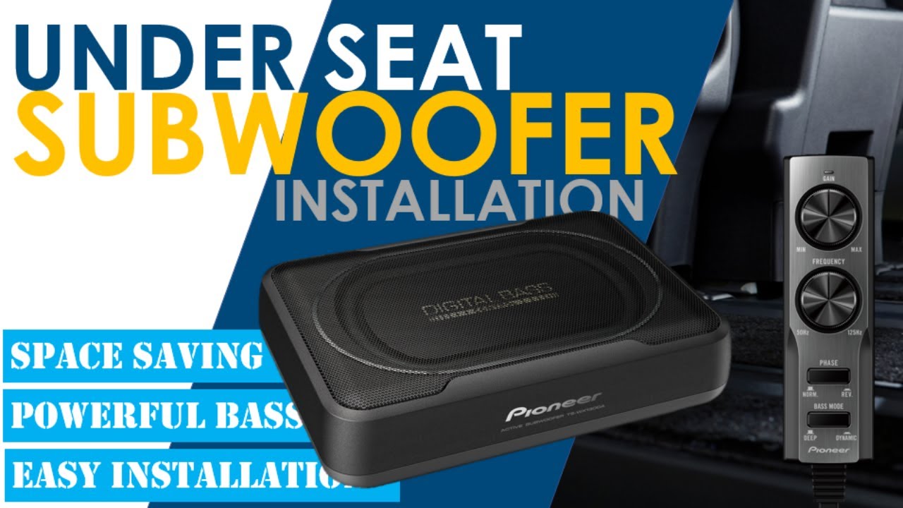 Как установить сабвуфер под сиденье, #Сабвуфер #Pioneer #TSWX130DA