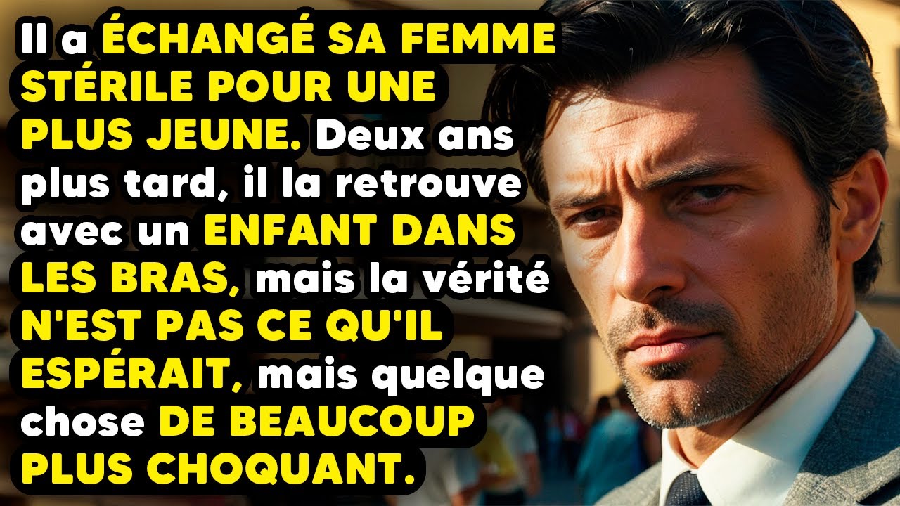 Il a ABANDONNÉ sa femme STÉRILE. Deux ans plus tard, il la retrouve avec UN ENFANT DANS LES BRAS.