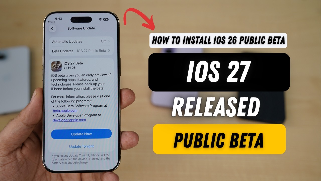 iOS 27 Public Beta Released | What's New? How to install?