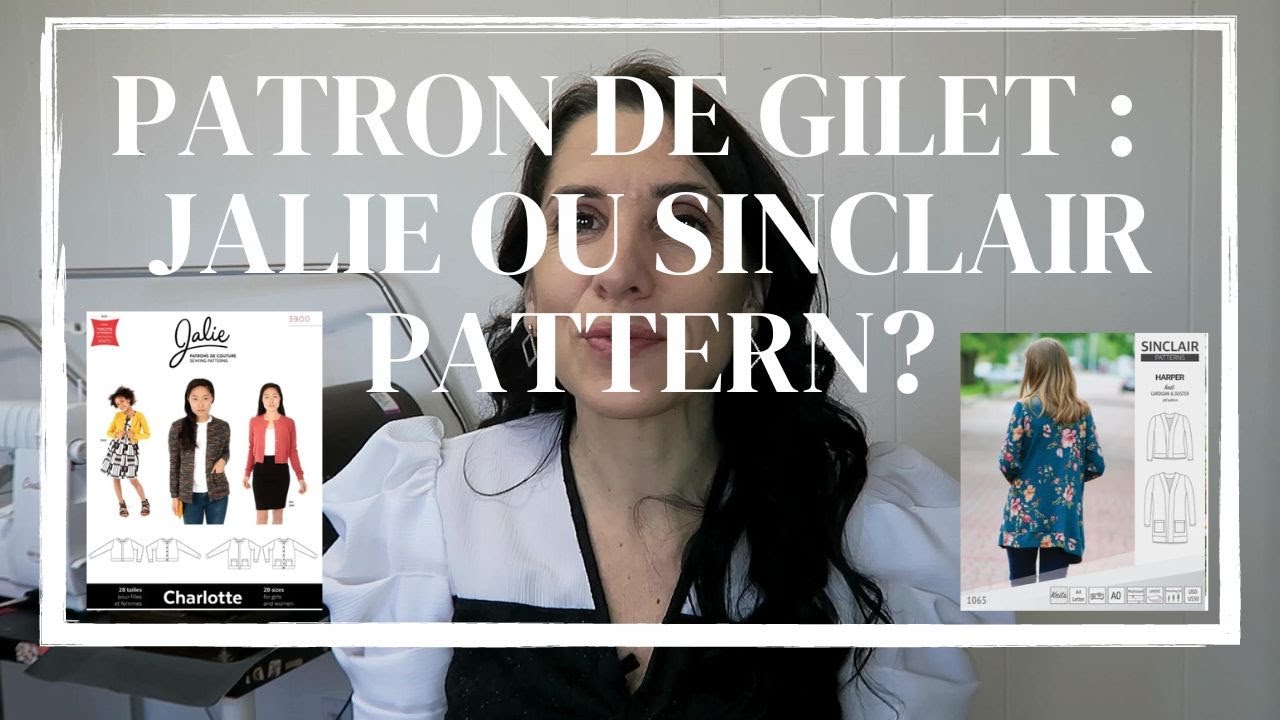 Patron de gilet: Jalie ou Sinclair pattern?