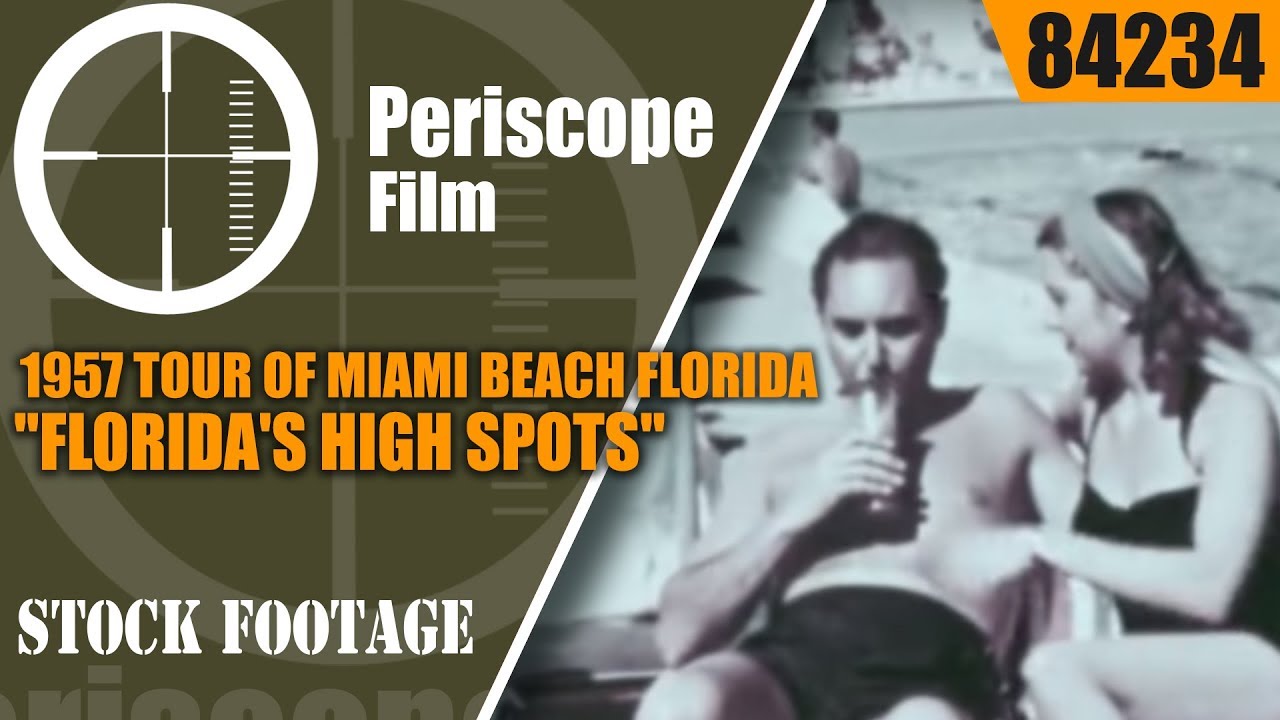 1957 TOUR OF MIAMI BEACH  FLORIDA  