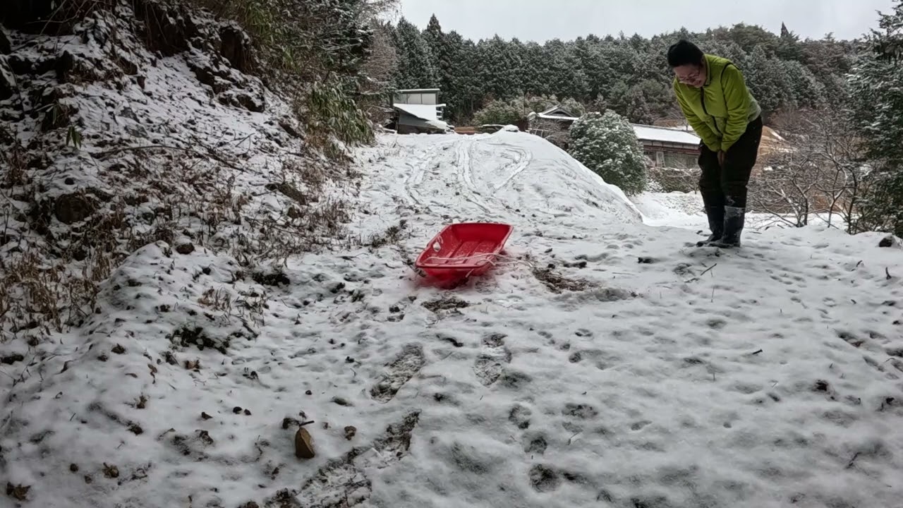 1月23日　極寒の中で遊ぶ