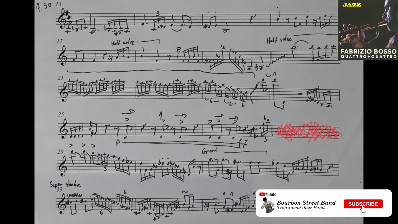 Do you know what it means to miss New Orleans transcription by Fabrizio Bosso.