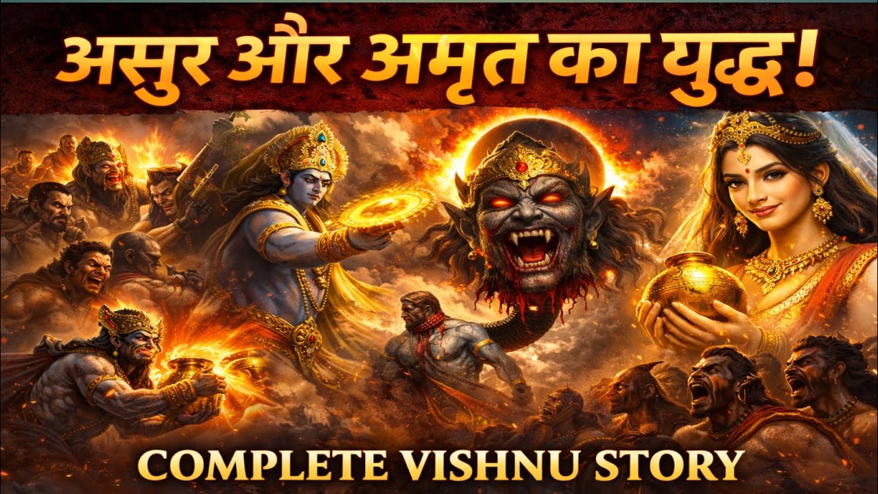 अमृत के लिए देव-असुर युद्ध 😱 | मोहिनी अवतार की सच्ची कहानी