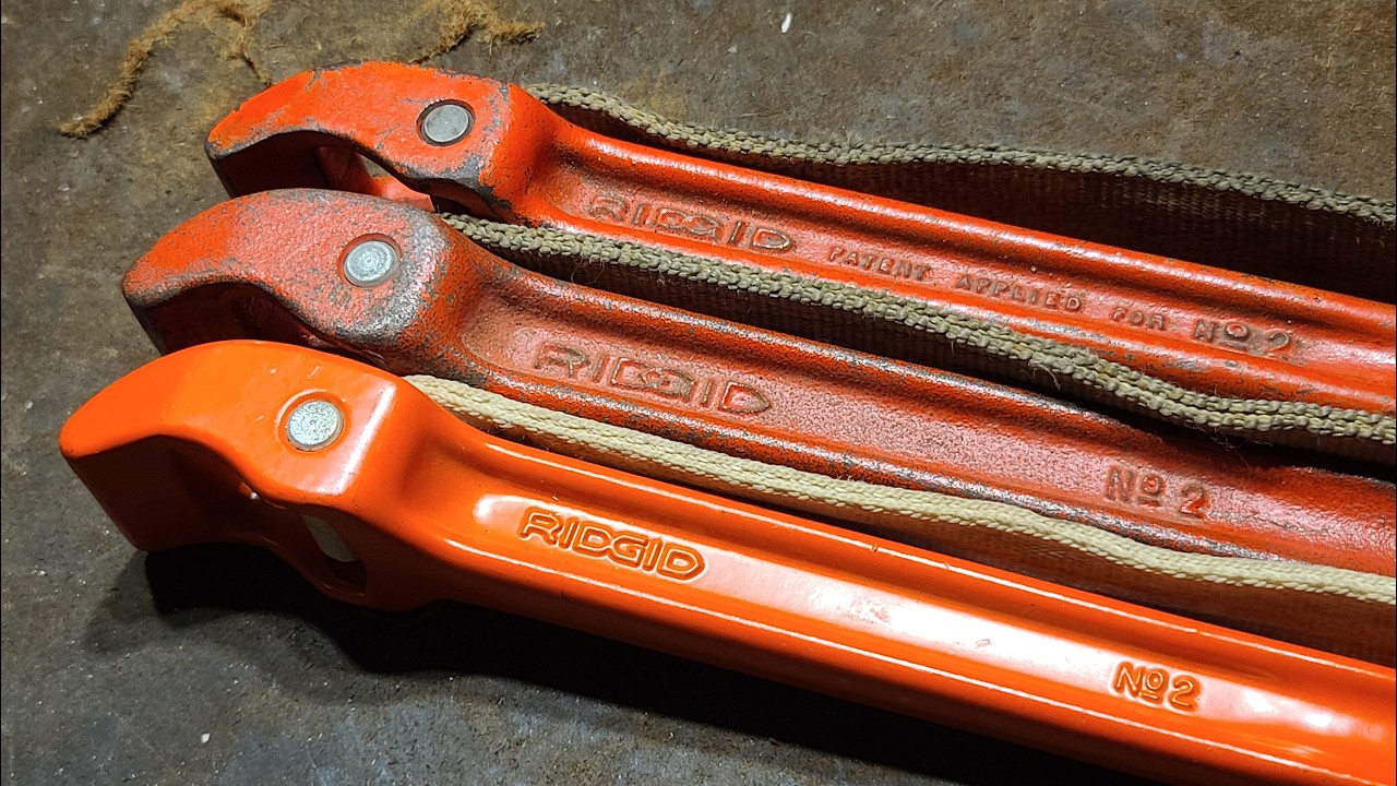 Comparing 3 Generations of Ridgid No 2 Strap Wrenches