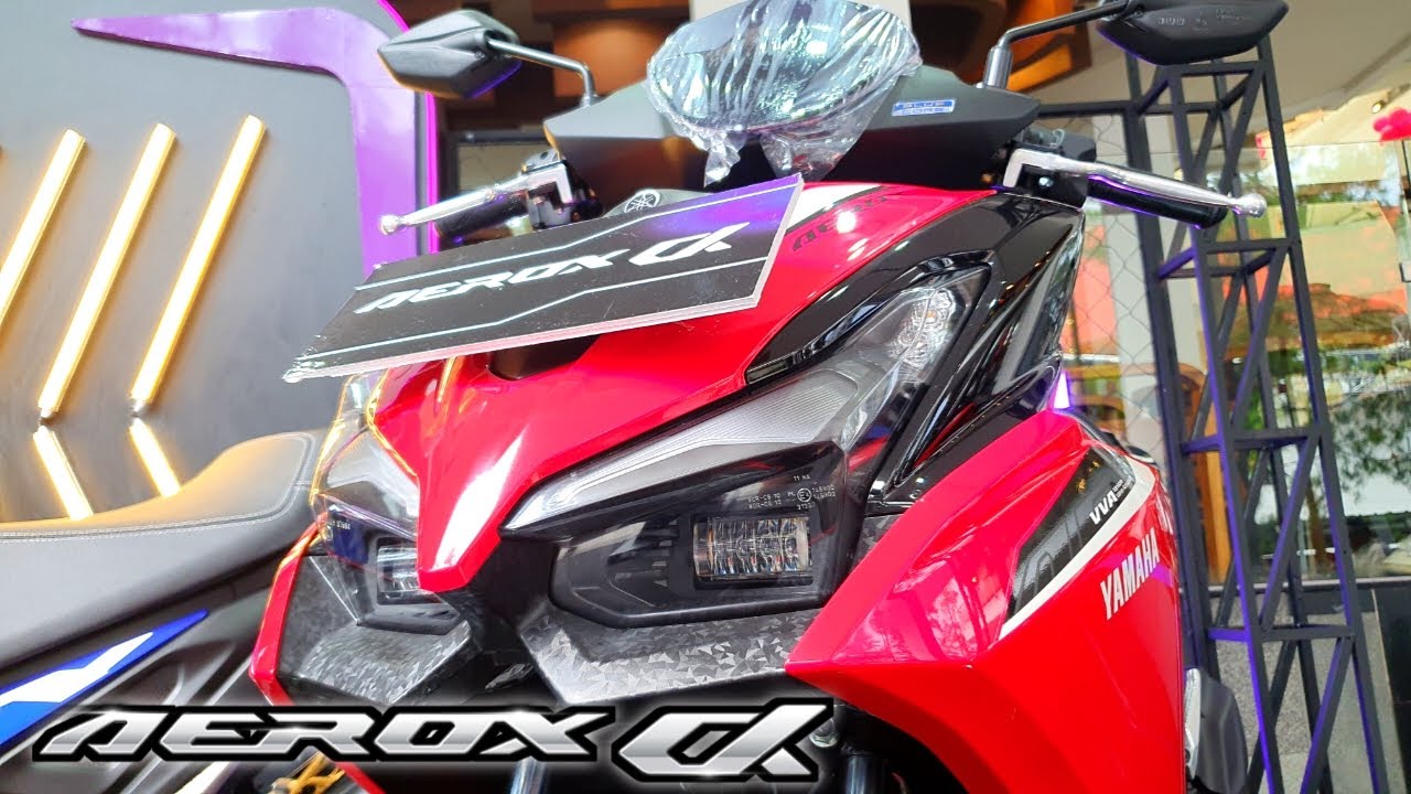 New 2025 Yamaha AEROX Alpha in Red! Best MAXi Scooter for City Riding