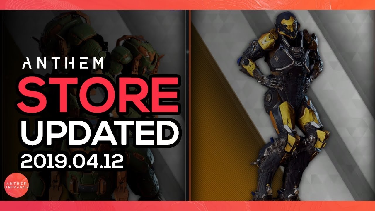 Anthem | Cosmetic Store Refresh 2019.04.12