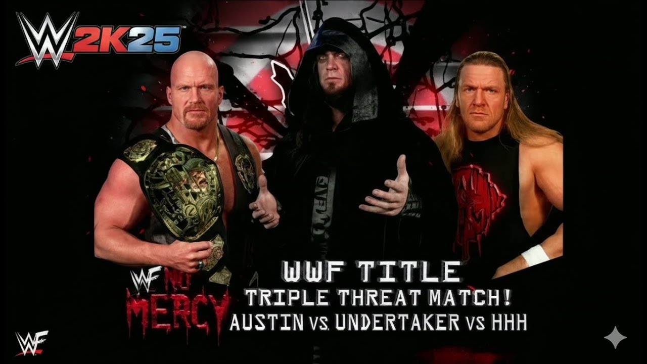 UNDERTAKER VS STONE COLD VS TRIPLE H MATCH !  THIS IS INSANE !! WWE 2K25