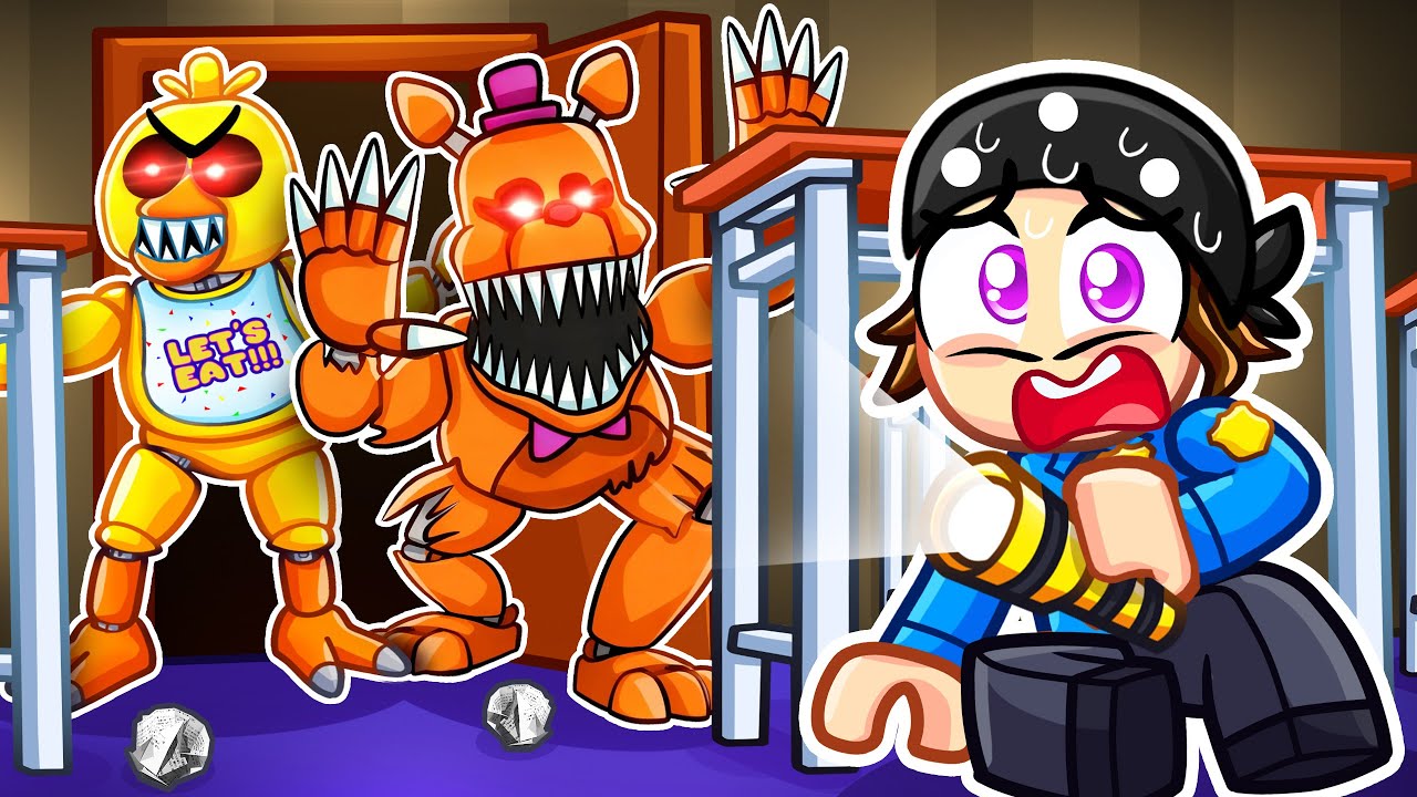 Переживи ночь в роли охранника... (FNAF Roblox)