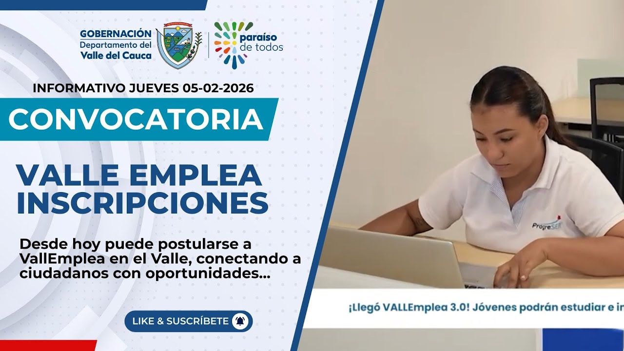 Desde hoy, puede postularse a VallEmplea
