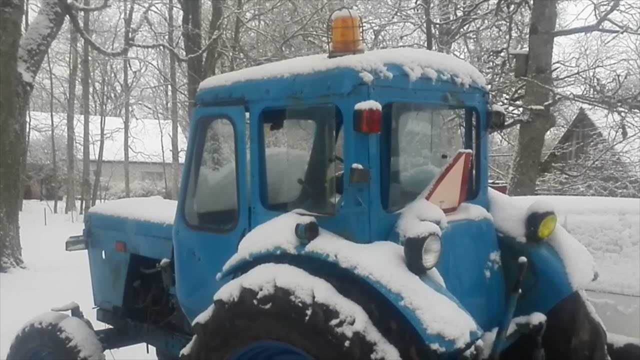 The first snow and my MTZ 50 and MTZ 52 / Первый снег и мой МТЗ 50 и МТЗ 52