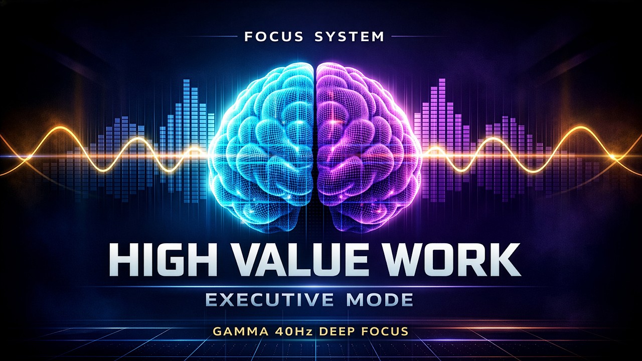 HIGH VALUE WORK MODE | Gamma 40Hz 2 Horas de Enfoque Estratégico