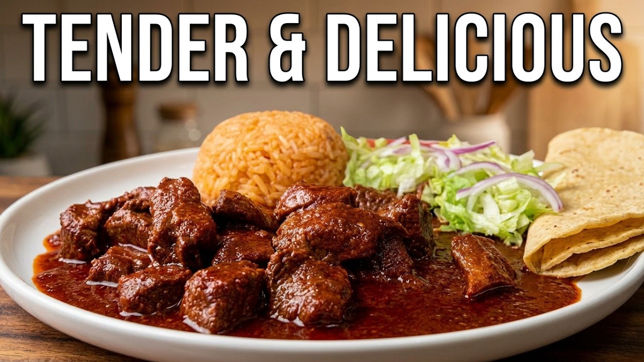 How to make The BEST Mexican Carne con Chile Colorado (Stewed Beef)