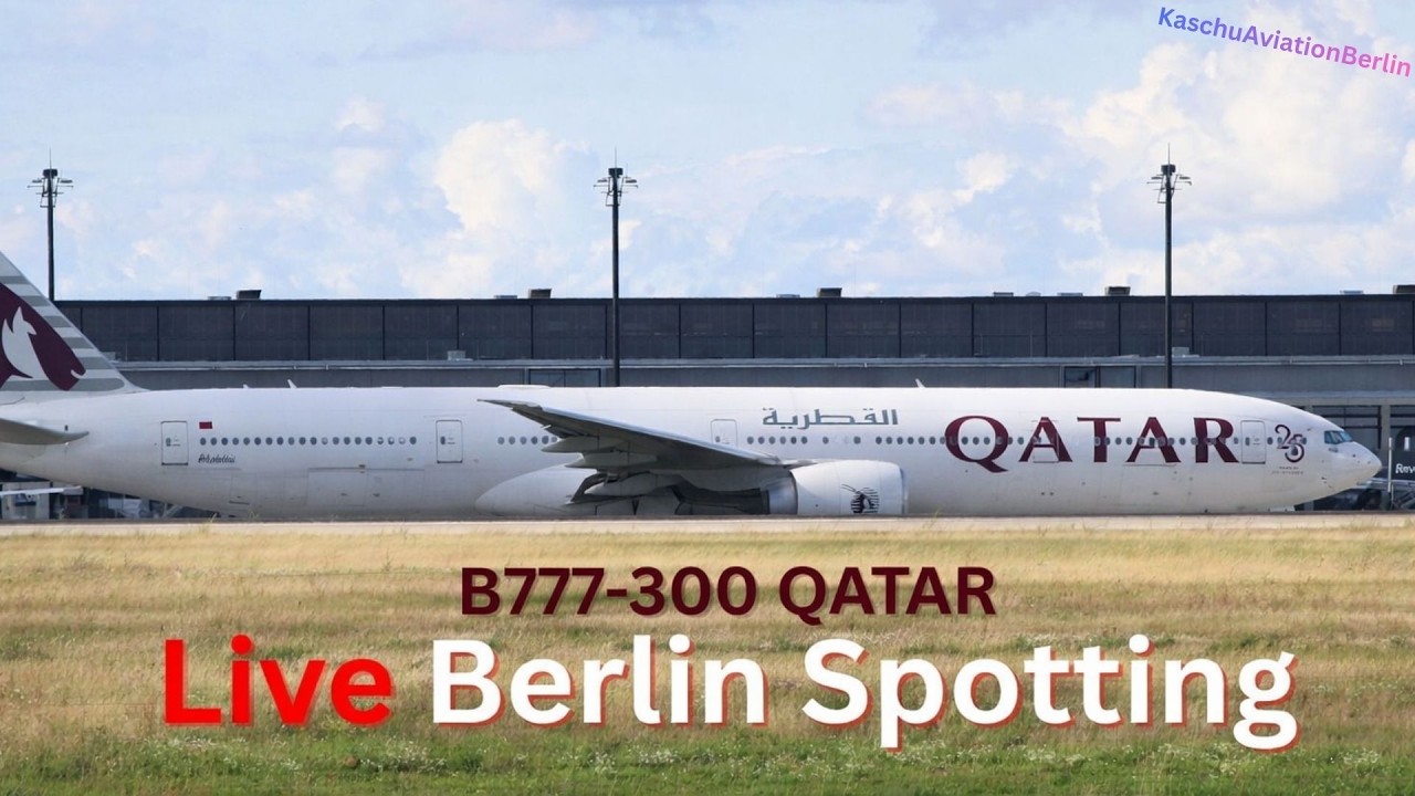 🔴 LIVE | Berlin Airport Plane Spotting ✈️ BER — Qatar Airways B777-300 Special #livestream