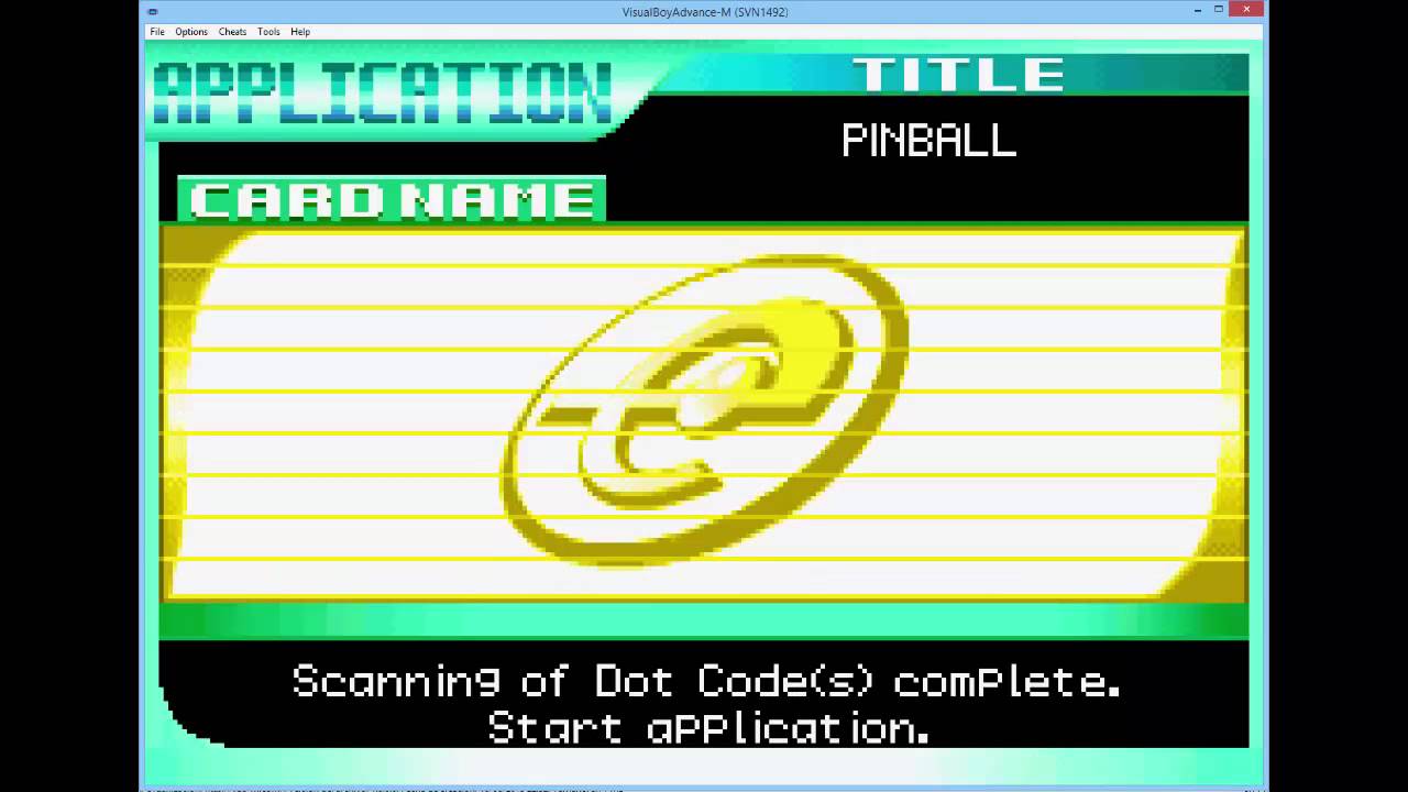 VBA-M (SVN1492) Scanning e-Reader cards Demo