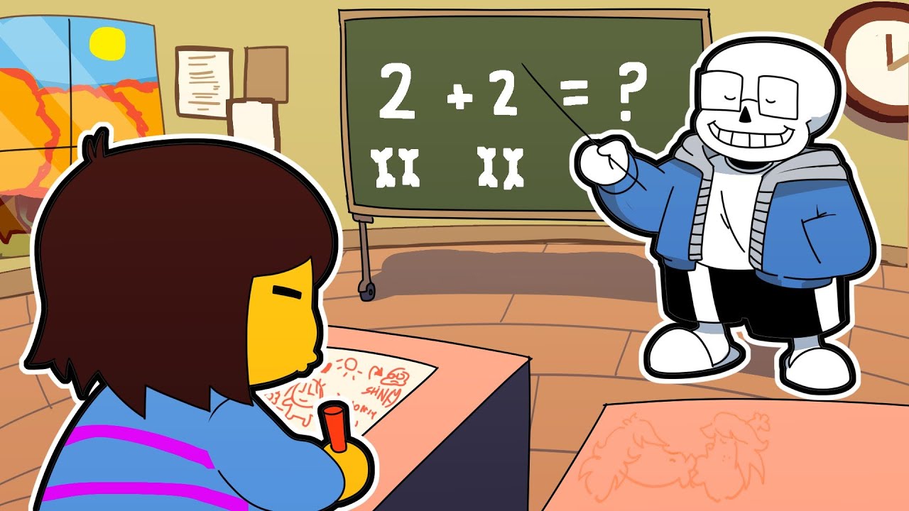 The Sans Fight, but it's a Math Class