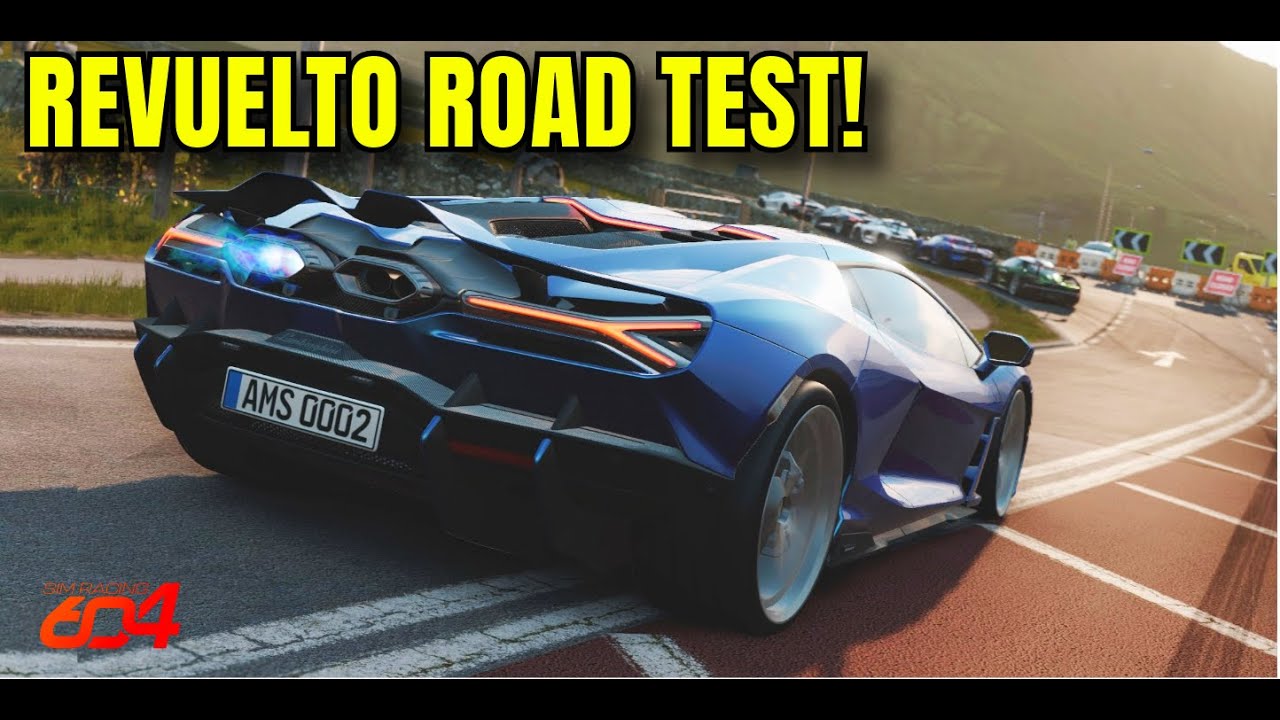Тестирование Lamborghini Revuelto на лучшем треке Automobilista 2