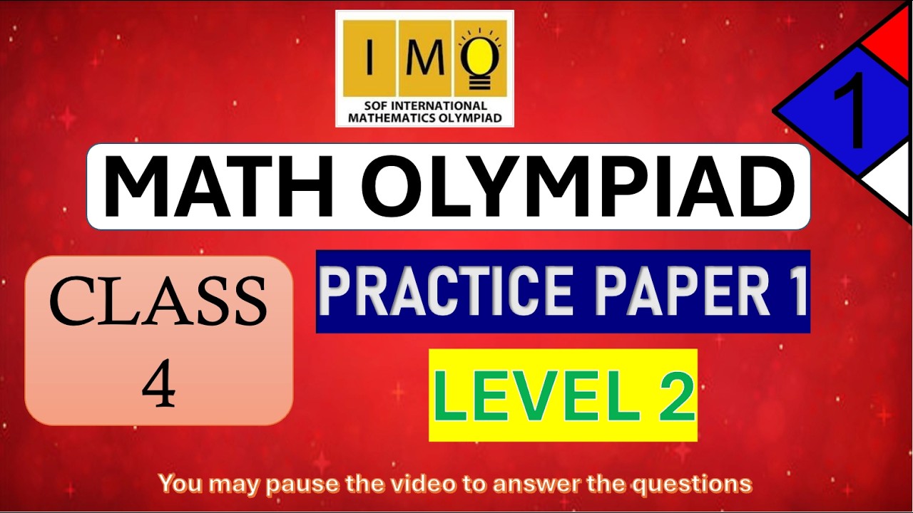 MATH OLYMPIAD CLASS 4  - LEVEL 2 - SAMPLE PAPER 2