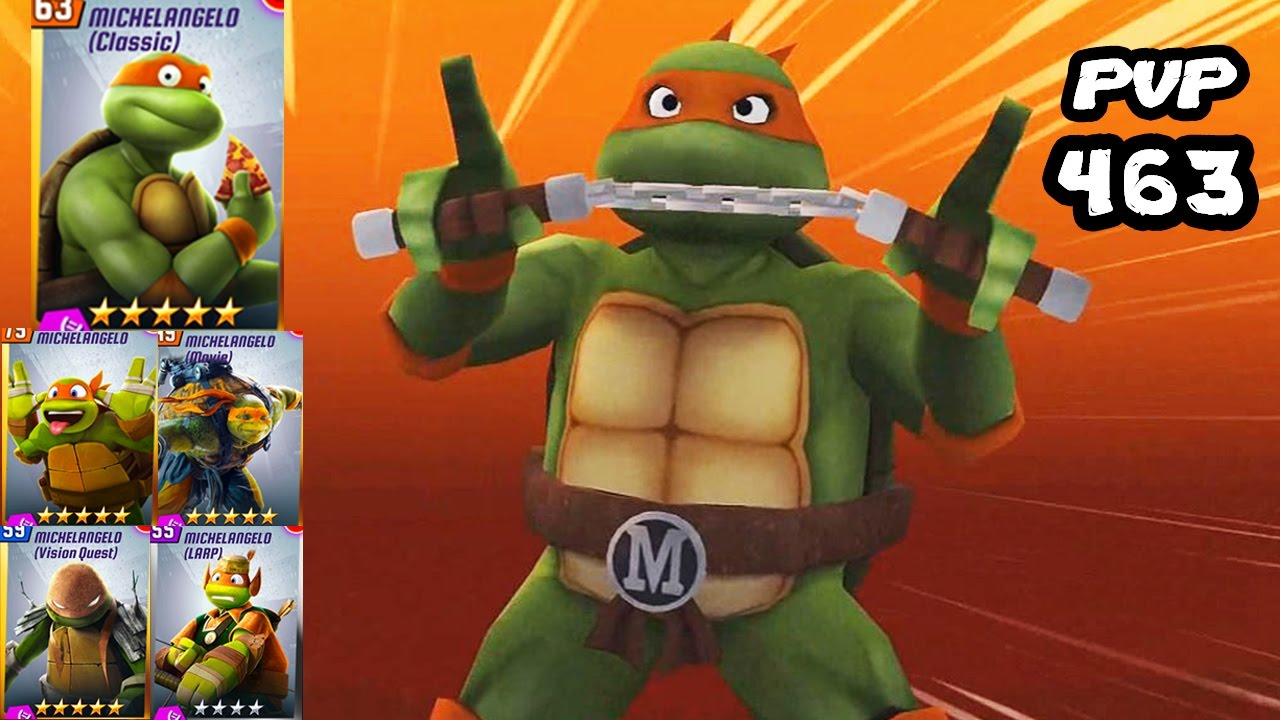 TMNT Legends PVP​​ 463 (Michelangelo Legend / Classic / LARP / Vision / The Movie)