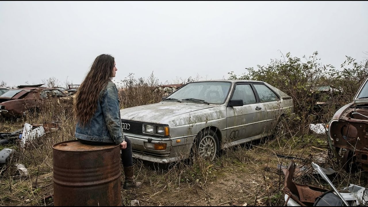 ASMR Car Restoration Full Rebuild of Silver Audi Quattro 1984 from Abandoned Condition to Looking Ne