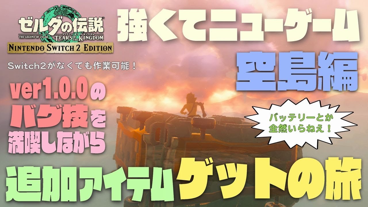 Switch2 Edition 強くてニューゲーム！追加アイテムゲットの旅 ～空島編～【ティアキン】