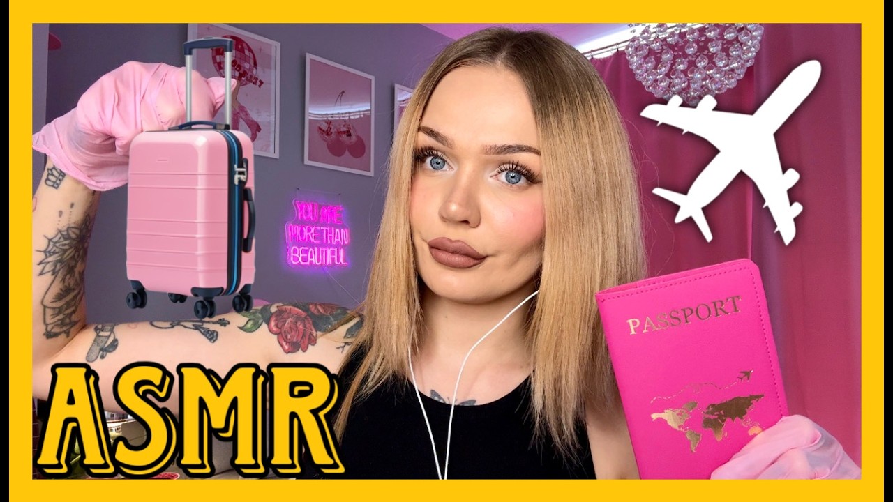 ASMR😴WREDNA PANI KONTROLUJE CIĘ NA LOTNISKU✈️(ROLEPLAY)