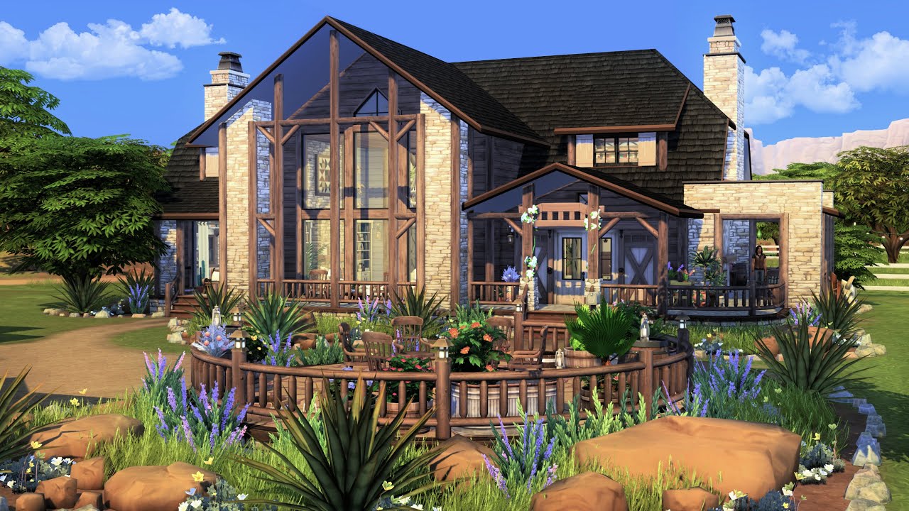 How I built this house for The Sims 4 Horse Ranch + Renovation