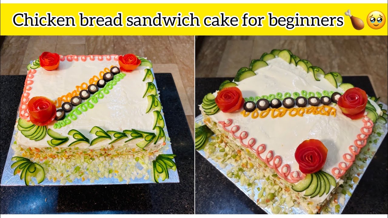 Chicken Cake | Cake Recipe For Beginners | No Baking No Cream Easy Cake By @cookingwithzain