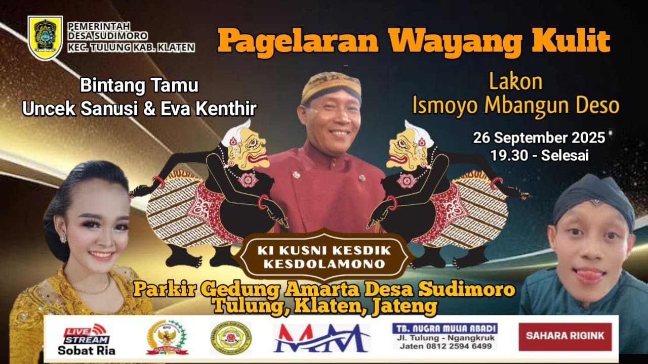 LIVE WAYANG KULIT KI KUSNI KESDIK / BT UNCEK & EVA KENTHIR / ISMOYO MBANGUN DESO / SUDIMORO, TULUNG