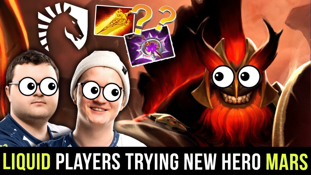 Team Liquid Players Testing New Hero Mars With New Itembuilds - Radiance or Nullifier Build? Dota 2