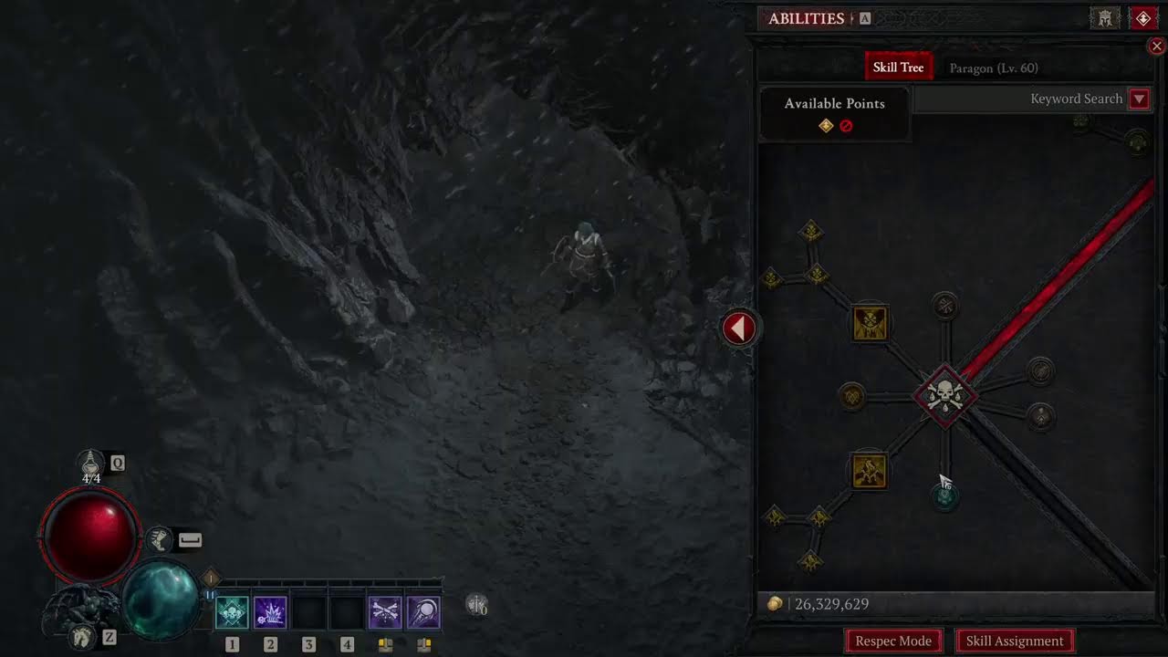 Diablo IV female necromancer shadow vortex let's play
