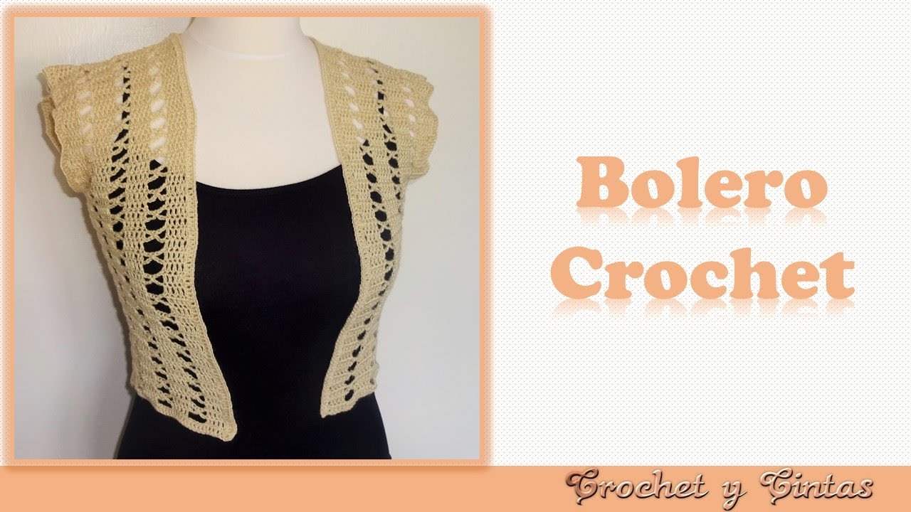 Bolero tejido a crochet (ganchillo) 👩 paso a paso