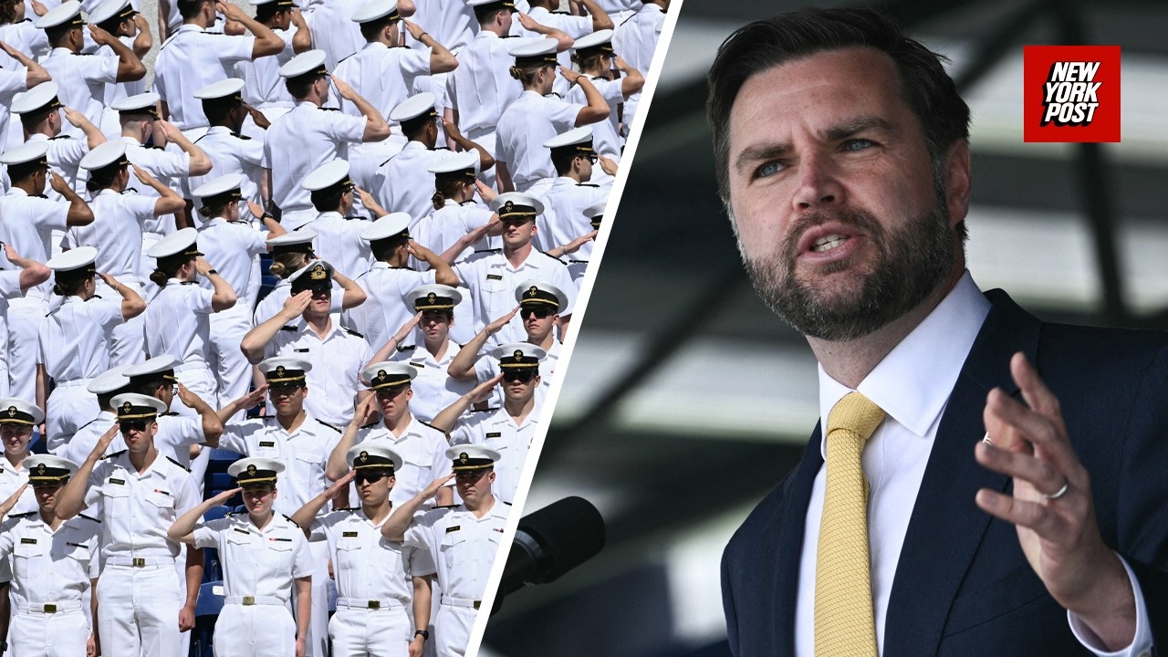 Vance gives passionate Naval Academy commencement speech: '‘We throw a punch, we land it hard’
