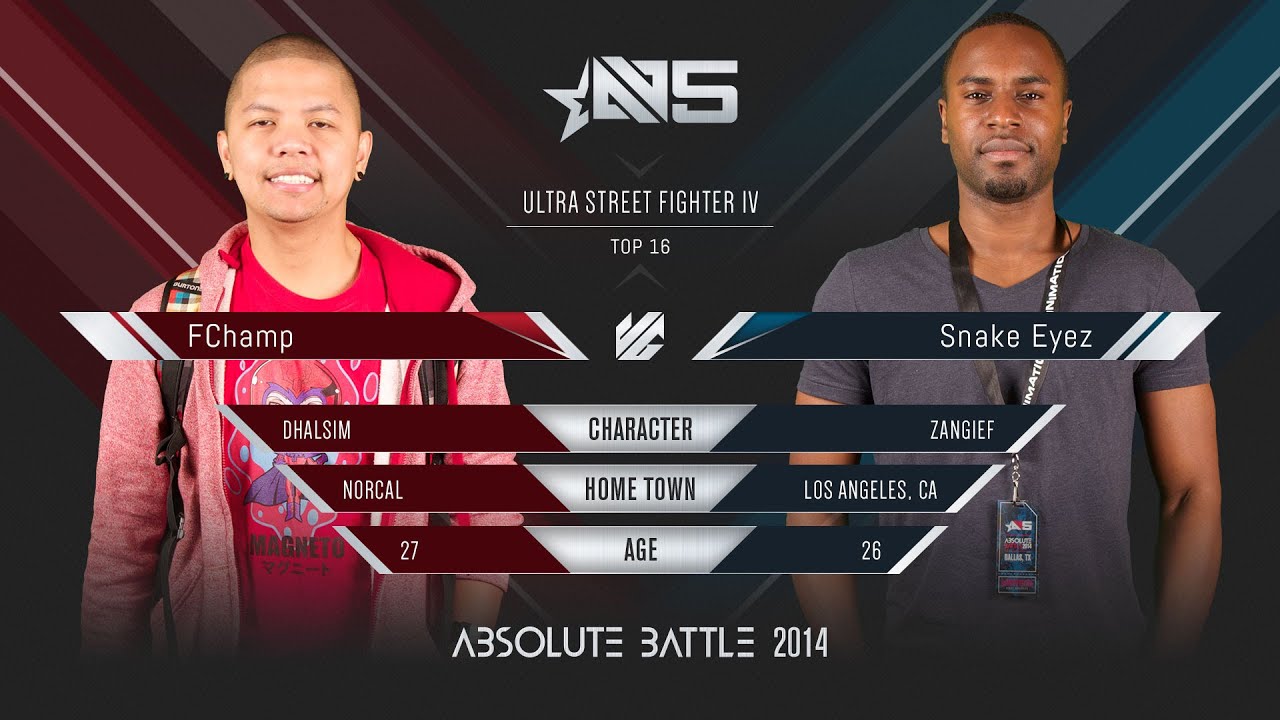 Absolute Battle 5 - USFIV - FChamp vs Snake Eyes