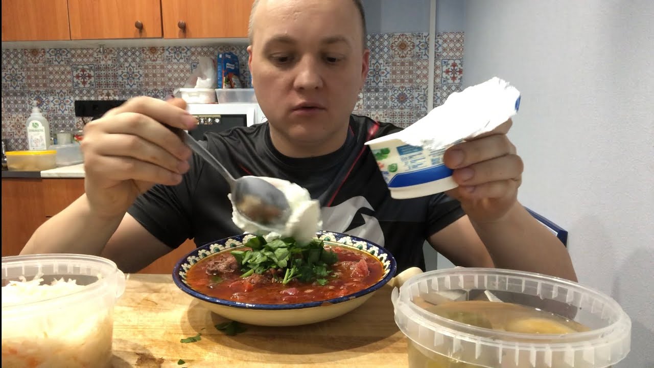 БОРЩ МУКБАНГ MUKBANG