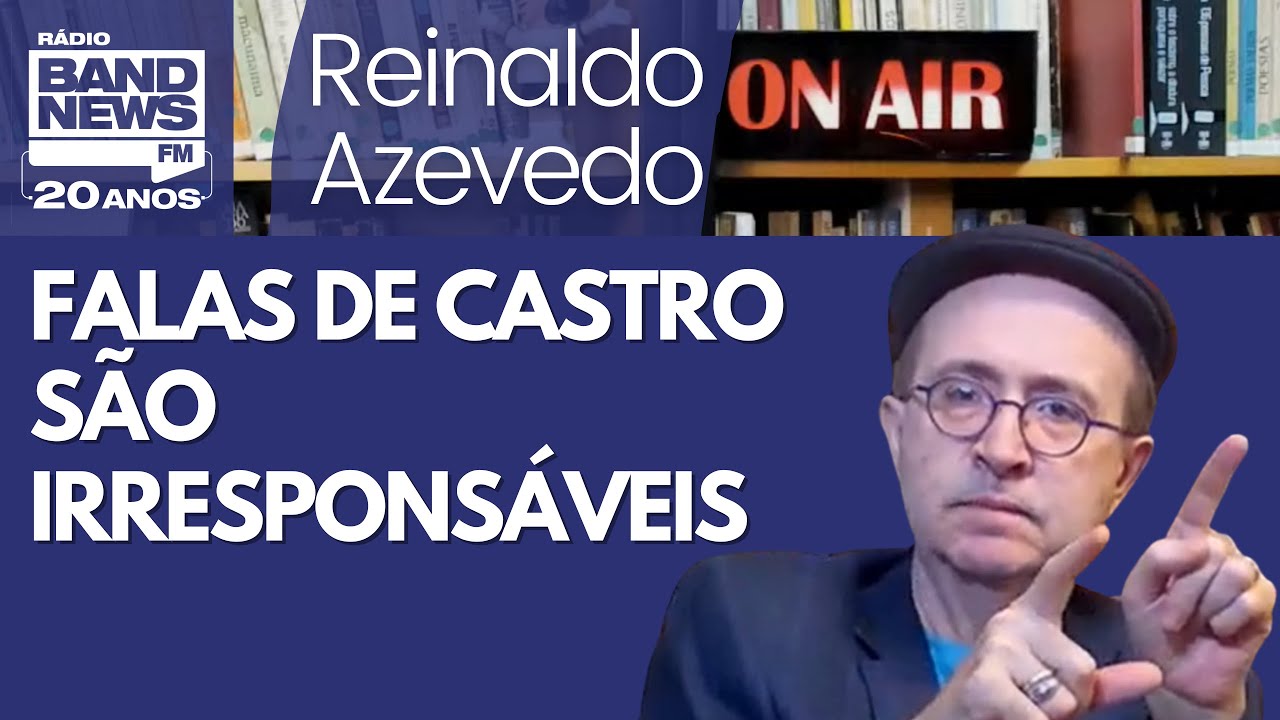 Reinaldo &ndash; Castro faz proselitismo pol&iacute;tico vil com mortos. Quer blindado? Pe&ccedil;a GLO ou renuncie