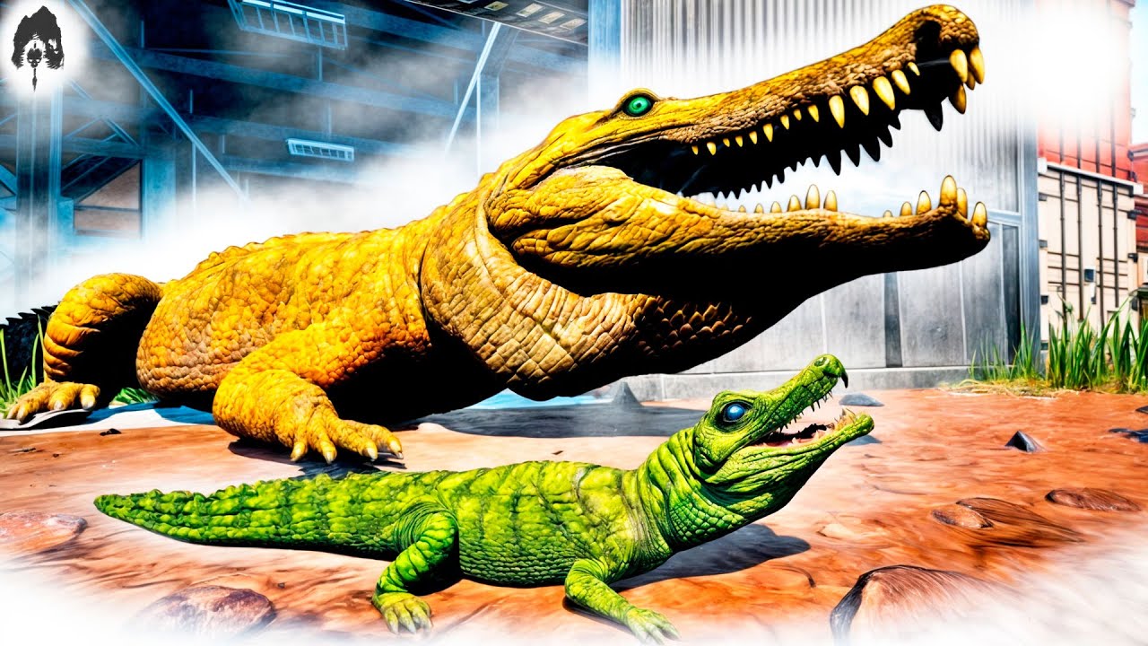 the isle - Mãe Deino Protetora! Cuidando do Bebê! T-Rex Invasor e Triceratops Brigão!